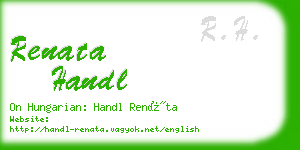 renata handl business card